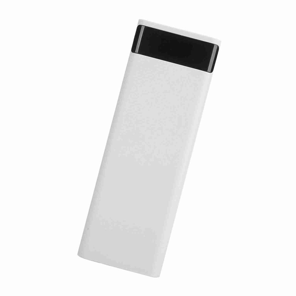 10x 18650 Batteriebox Tragbare Stromquelle Kein Schweißen Klinkenbuchse DIY Powerbank Gehäuse Kit Zubehörweiß