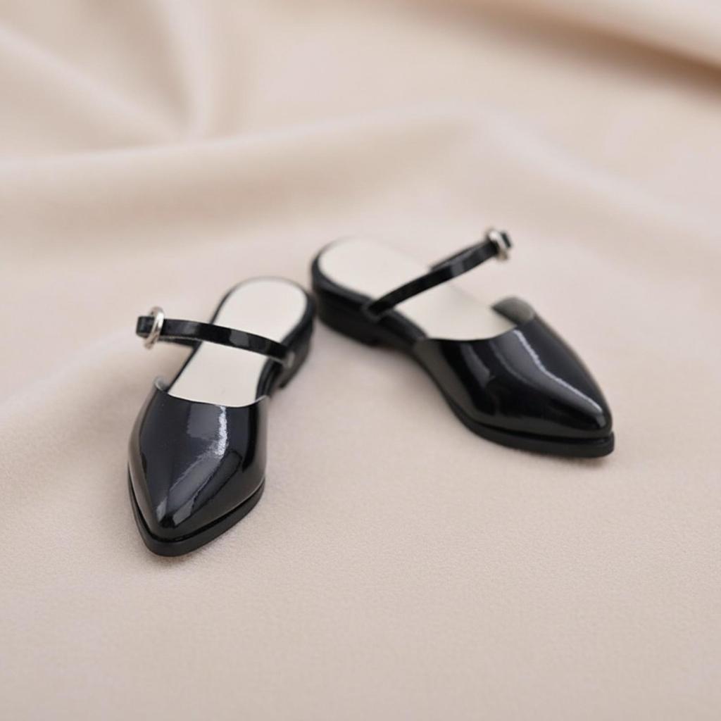 Doll Flats Lifelike Toy Shoes Glossy for Action Figure Customizers