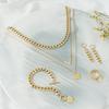Nuovo Set di Gioielli in Quattro Pezzi: Collana, Bracciale, Anello a Margherita - Moda Donna