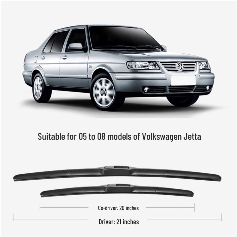 Frameless Silent Wiper for Volkswagen Jetta - Models 16, 17, 18, 19