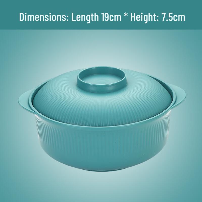 ZISIZ Striped Enamel Noodle Bowl