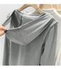 Korean Style Faux Two-Piece Hooded T-Shirt for Women, Slim-Fit & Flattering, Autumn/Winter 2026