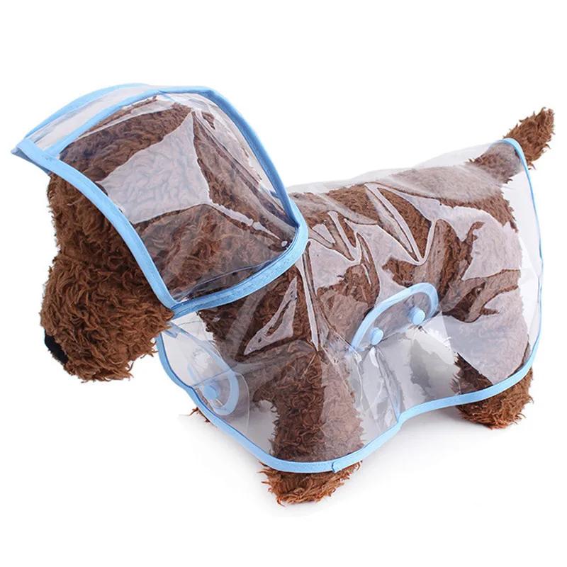 XS-8XL Pet Supplies Dog Raincoat Waterproof Transparent Plastic Fashion Poncho Personalized Color Edge Costumes for Large Dogs