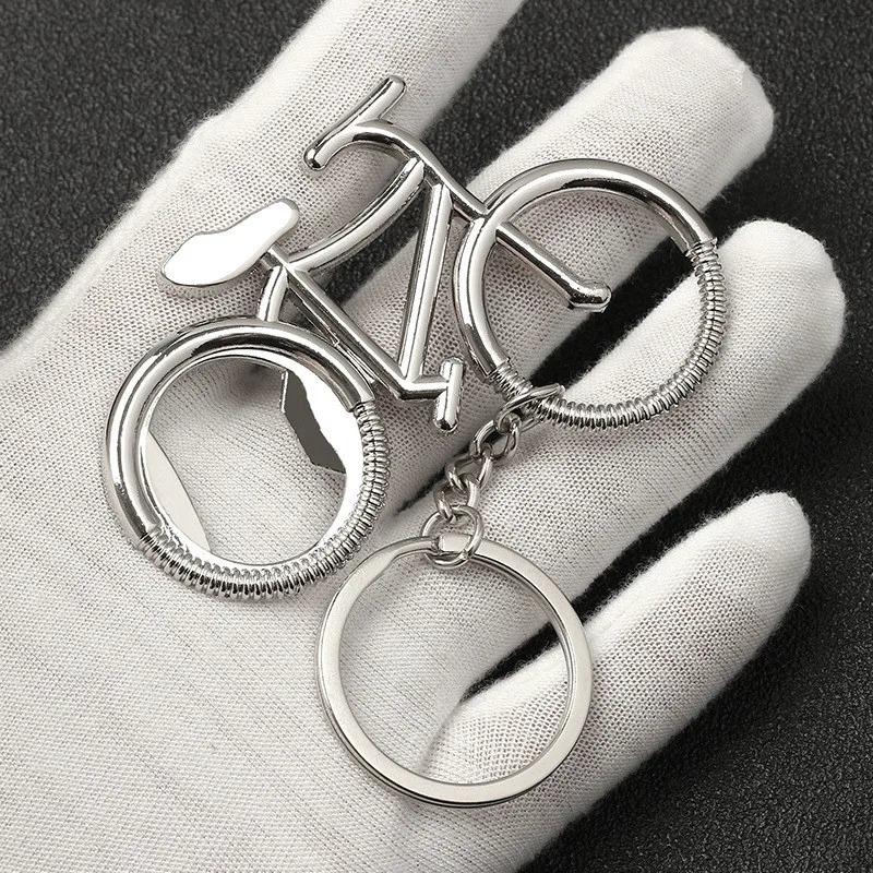 Bicycle Metal Beer Bottle Opener Cute Key Rings For Bike Lover Wedding Anniversary Party Gift Bike Keychain