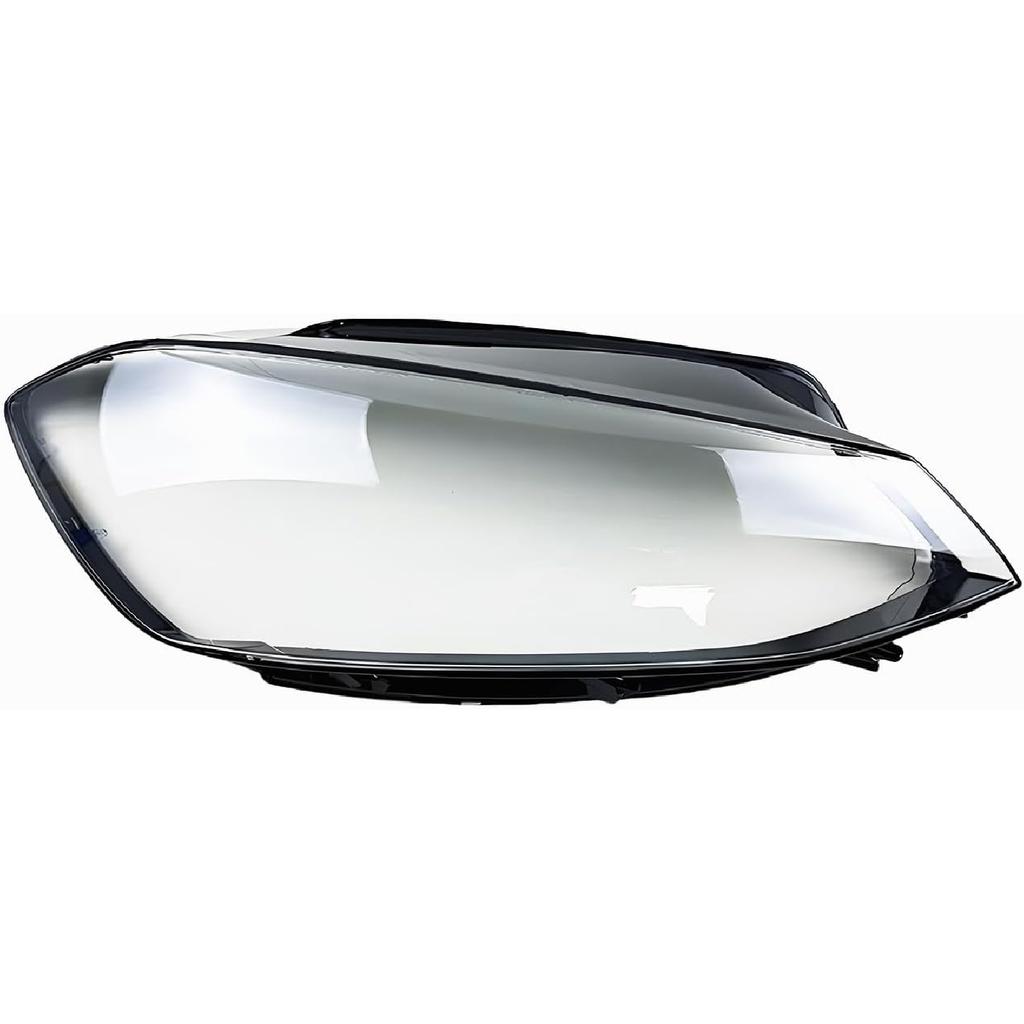 Car Headlight Lens Cover, Compatible with VW Golf 7.5 MK7.5 GTI GTR 2018-2020, Transparent Headlight Shell Lens(A Pair)