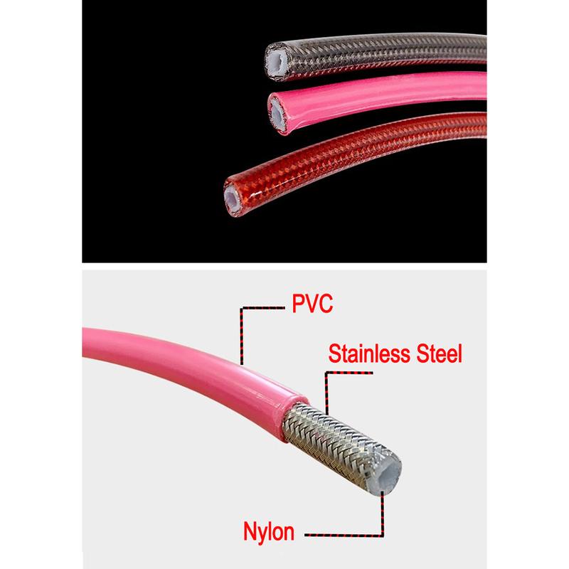 10cm-500cm Motorcycle Dirt Bike Specificmulti Angle High-Temperature Resistant Brake Oil Pipe Braided Brake Hose Fuel Pipe Line