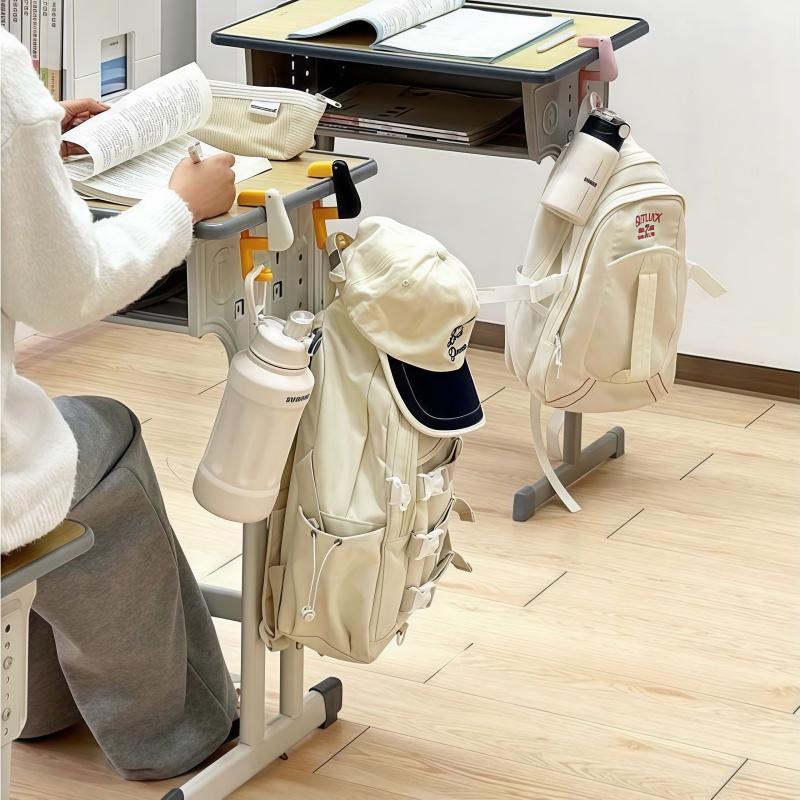 Cute and Playful Thinking Duck Backpack Hook. Adjustable Hooks At The Edge of The Desk. Desktop Storage, Saving Space