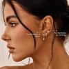 Bobisty 3Pcs Stainless Steel Earrings for Women Stud Hoop Earring Sets Hypoallergenic Cartilage Earring for Multiple Piercings