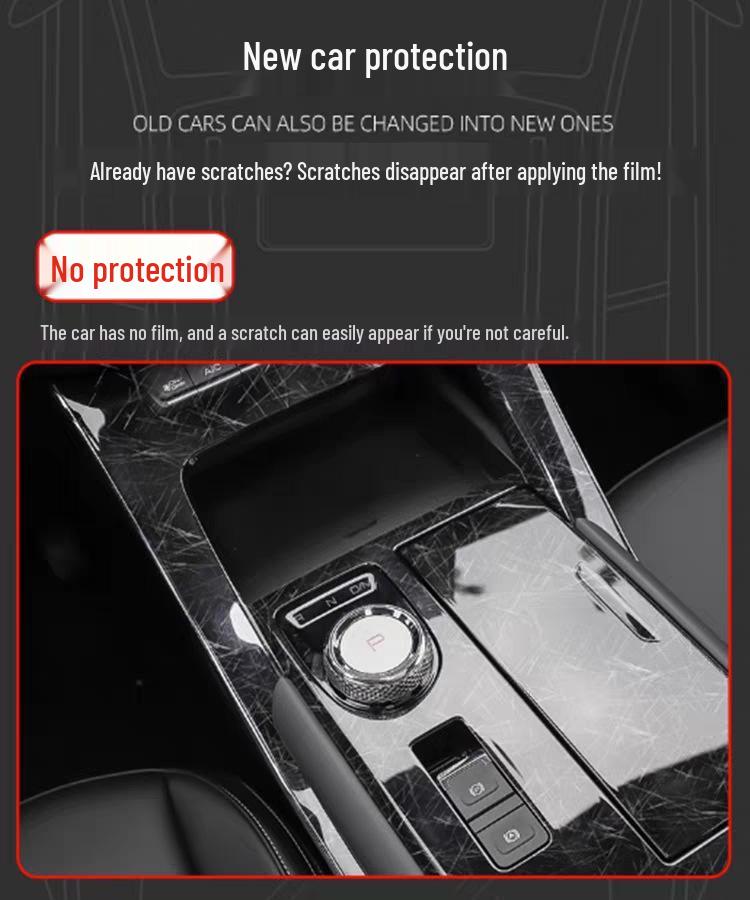TPU Center Console Protective Film for Geely Xingyuan Dashboard & Navigation Screens (25 Models)