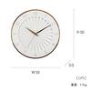 Interform Ludovica Wall Clock CL-4384 Sweep Movement Wood Ivory