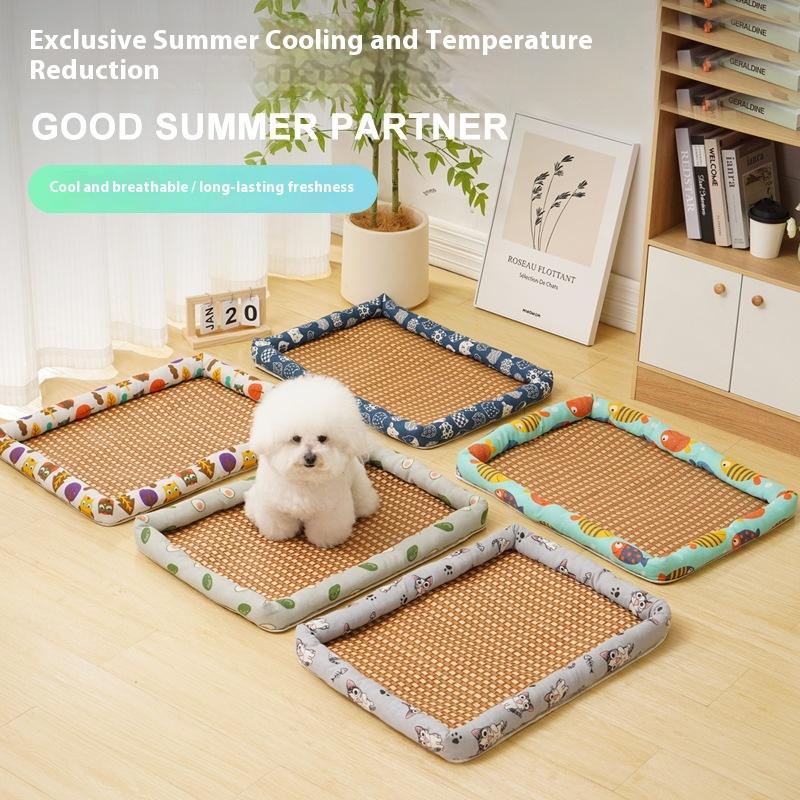 Free Pillow Pet Bed Cat Cool Summer Bed Waterproof Dog Sleeping Bed Ice Pet Mat Washable Bed For Dog