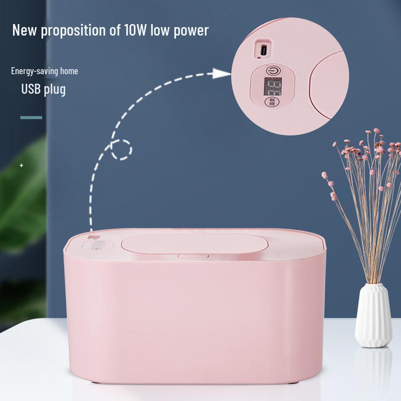 Portable Insulated Wet Wipe Warmer Box with Constant Temperature Control