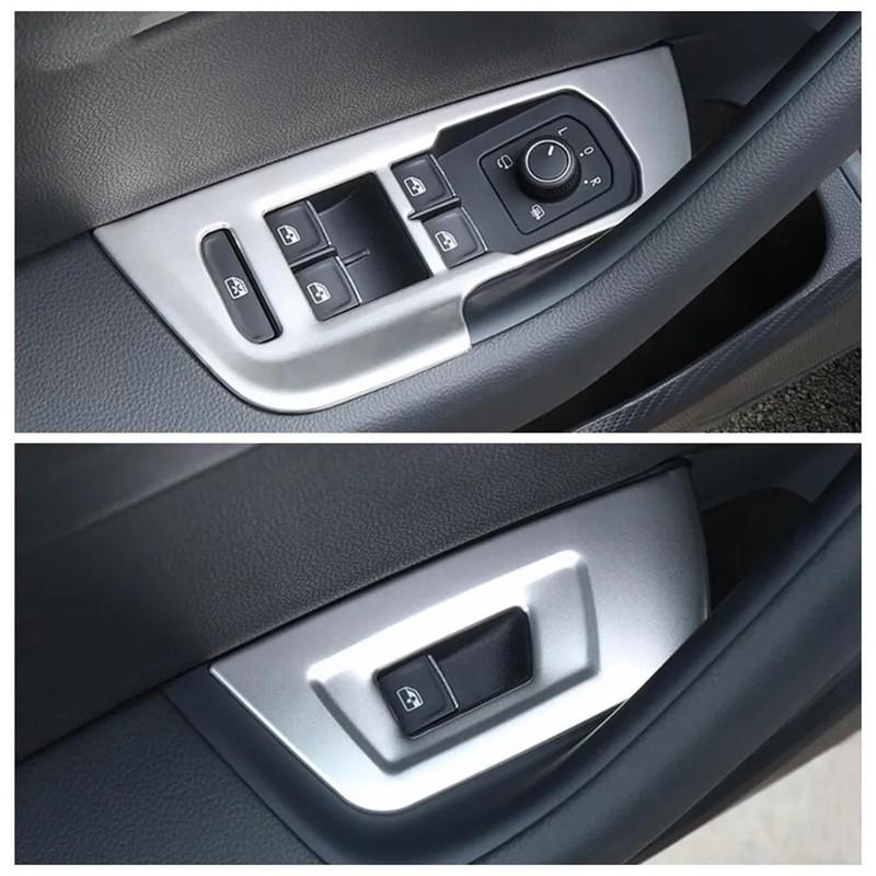 Für Volkswagen VW Passat B8 Arteon CC 2016 2017 2018 - Edelstahl Türarmlehne Fensterheberschalter Tasten Panel Abdeckleisten
