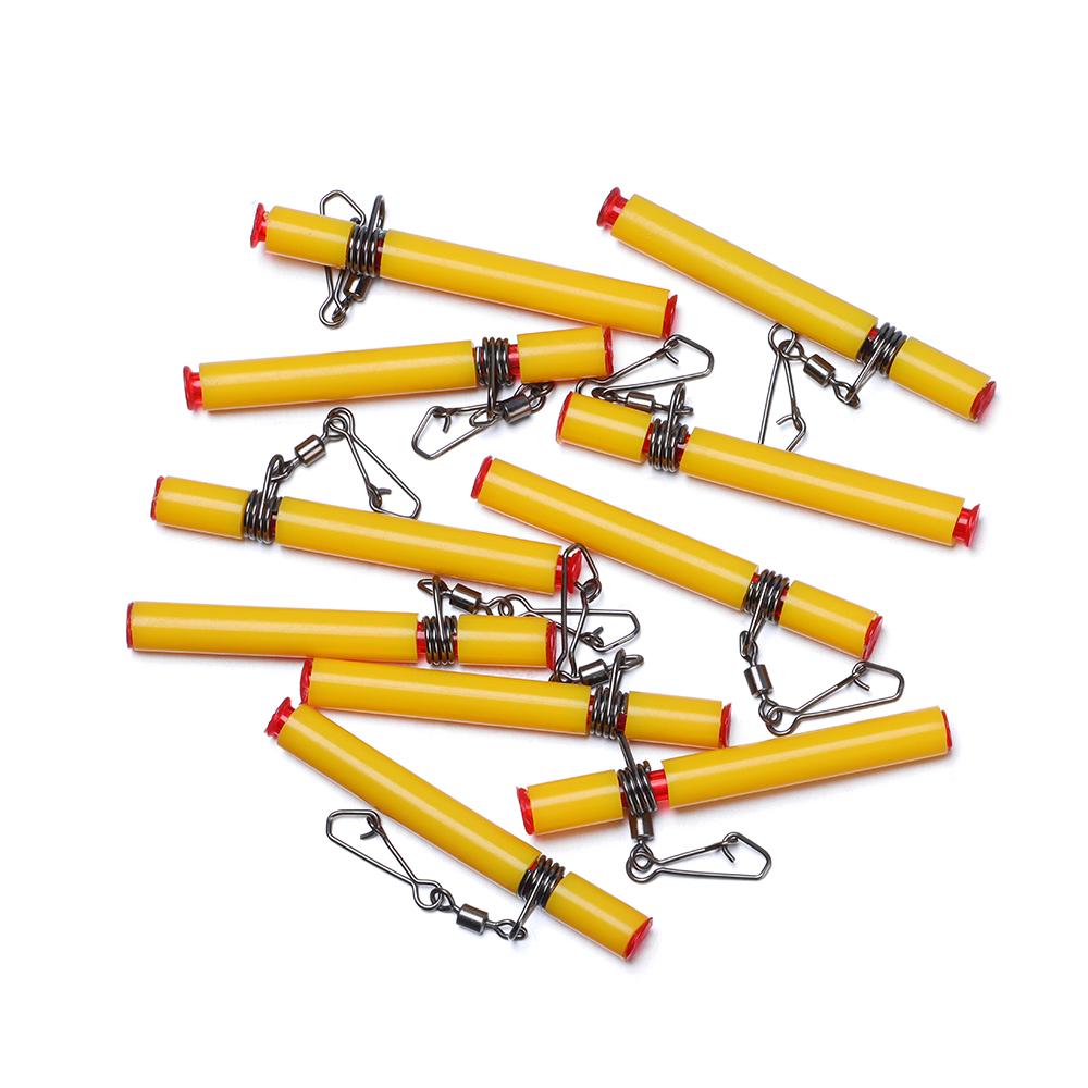 

10Pcs Top S/L Anti-winding Sea Fishing Balance Clear Snap Balance Plastic Head Swivel 52mm