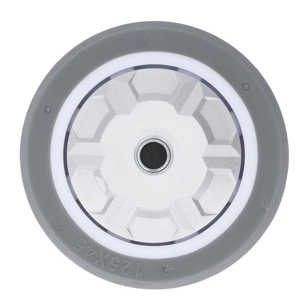 5 Zoll Gummi-Rad 200 kg Tragfähigkeit Stoßdämpfend Abriebfest Leise Voll-TPR-Rad für Wagen