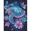 Diamond Painting Sea Turtle Flower DIY Kit for Home Room Wall Art Decoration