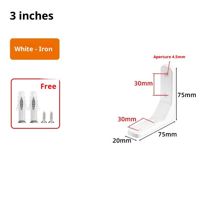 1PC Angle Brackets Industrial Floating L Shelf Bracket Thick Heavy Duty Wall Mounted Shelf