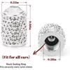 Bling Tire Valve Caps, 4 Pack Handmade Crystal Rhinestone Tire Caps Universal Bling Car Accessories for Women Dustproof Bling Valve Stem Caps Cover