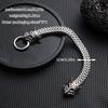 Men's Bracelet Retro Punk Style Stainless Steel Snake Head Beast Head Skull Jewelry Does Not Fade