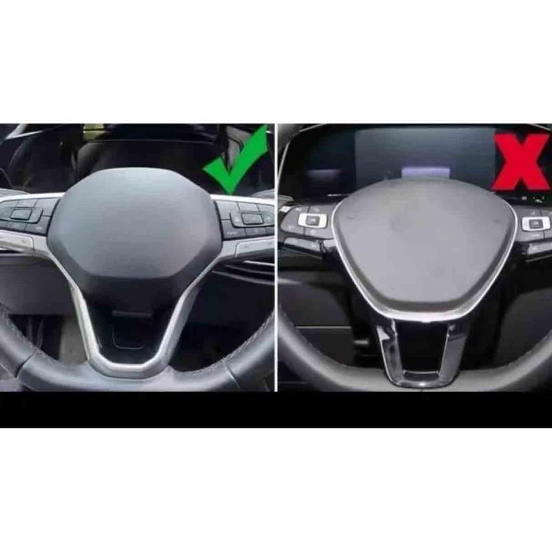 1 Pezzo Emblema Distintivo Volante Logo R Adesivi Decorativi Per Rline ID3 ID4 Tiguan Passat JETTA ID6 Golf 8 CC 2020+