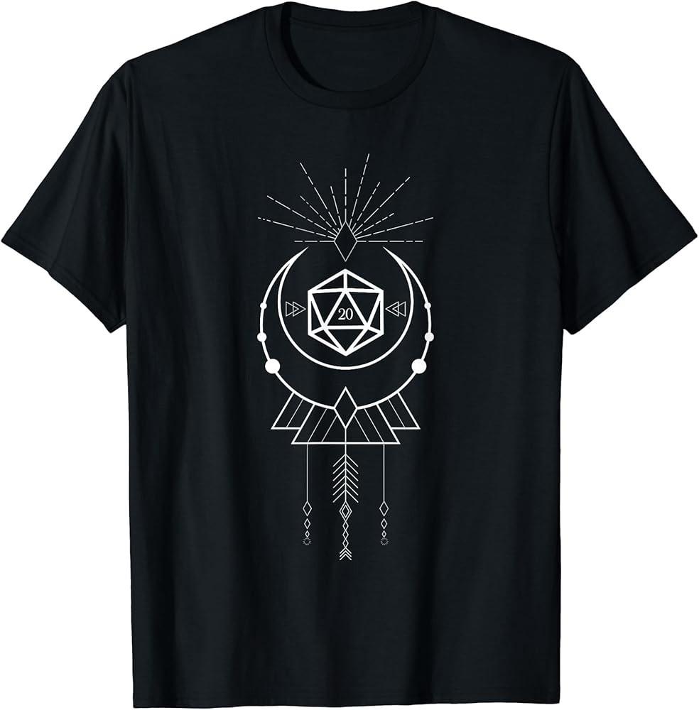 Geeky D20 Dice Polyhedral Dice Set Collector TShirt Unisex T-Shirt XXL