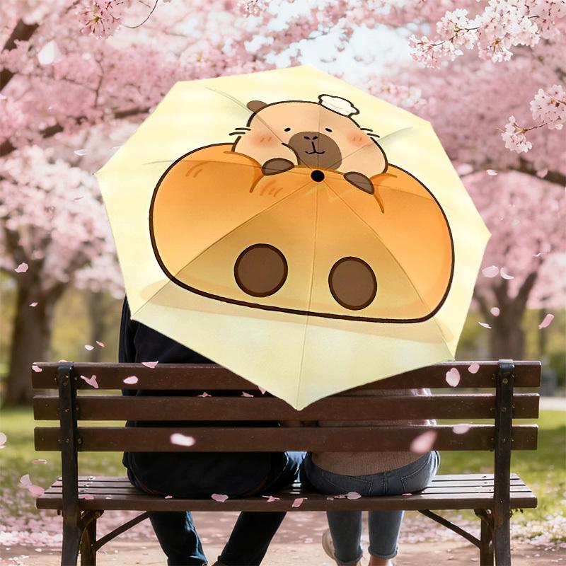 1PC Cute Cabibala Umbrella-8-Rib Reinforced, Automatic Open, Lightweight & Durable, Cute Fashion Accessory for Outdoor-T322