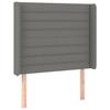 VidaXL LED Headboard Bedroom Furniture Single Bed Accessory Headboard Bed Frame Interior Dark Grey 3124171