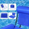 1pc Adult Inflatable Pool Chair - Durable Floating Design,Lightweight Portable for Pool,Lake,Beach Vacations & Summer Swimming