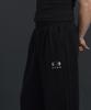 PHERMENON Oversized Wide String Jogger Pants - Black