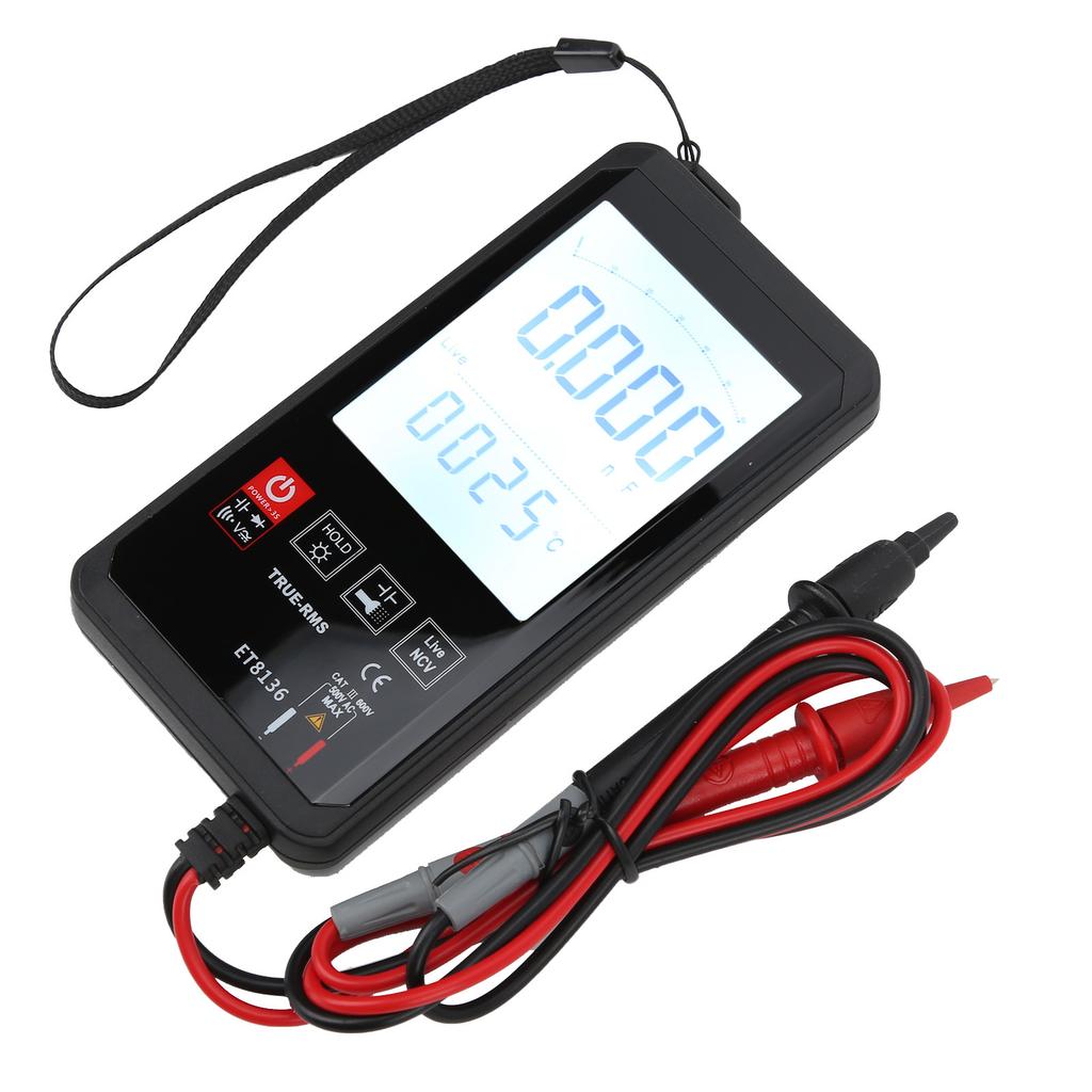 ET8136 Digital Multimeter with Touch Screen FullAutomatic DC AC Voltage Resistance Capacitance Tester