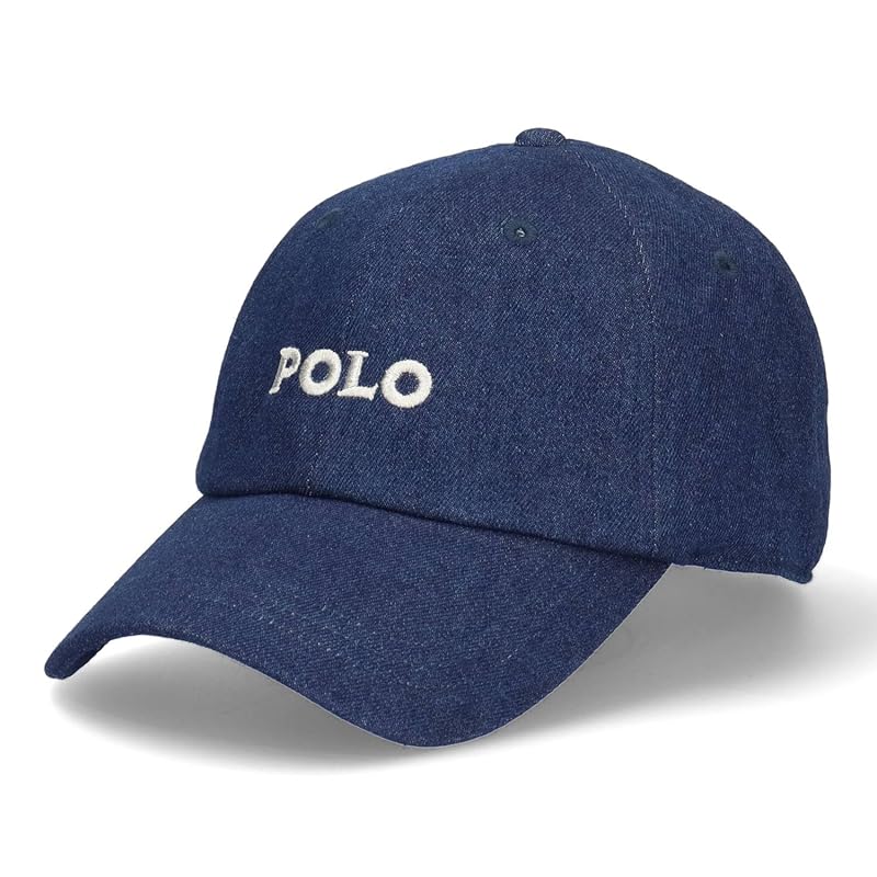 

[Polo BCS] POLO logo denim cap hat size adjustable (Navy)
