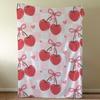 Blanket Throw Super Cosy Plush Living Room Sofa Couch Childish Bow Birthday Pink Cherry Gifts