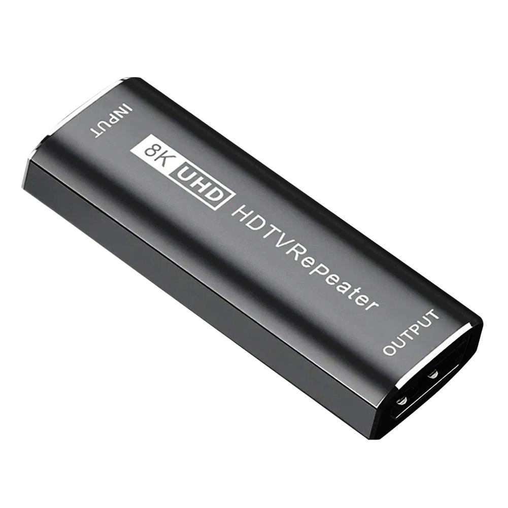 

8K HDMI-Compatible Repeater Extension Connector 30M 4K 60Hz HDMI-Compatible 2.1 Cable Extender HDMI-Compatible Signal Booster срібний