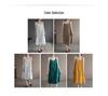 Women's Plus Size Sleeveless Cotton Camisole Dress – Spring/Summer Loose Fit, Mid-Length Linen Blend.