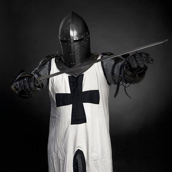 

Мужские доспехи рыцаря Черного Храма, аутентичный средневековый костюм крестоносца для LARP, косплея, коллекционеров