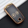 New Car Flip Tpu Key Case Cover For Acura Tl Tsx Zdx Rsx Crz For Honda Civic Fit Accord Crv Hrv Jazz Odyssey Key Chian Rings Set