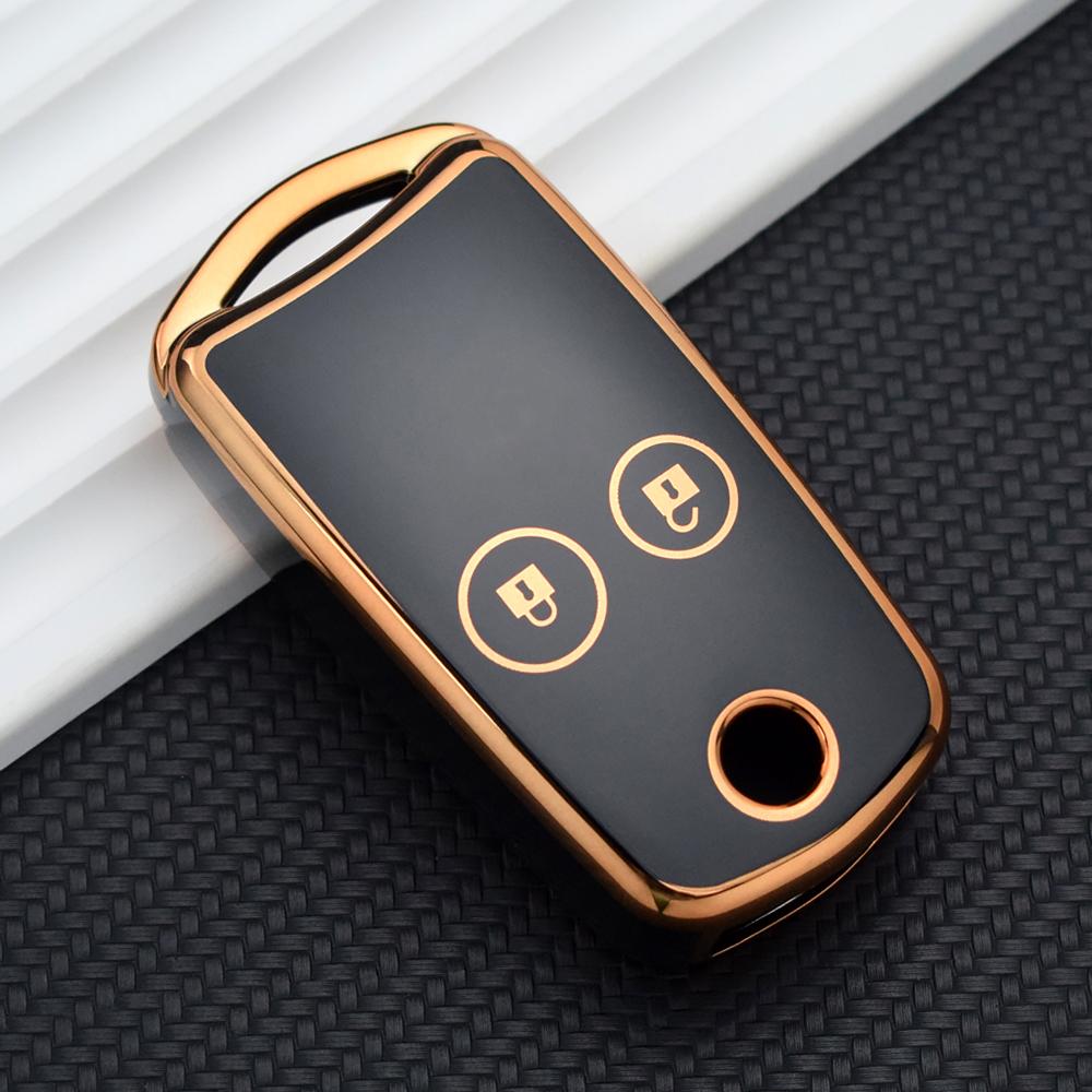 New Car Flip Tpu Key Case Cover For Acura Tl Tsx Zdx Rsx Crz For Honda Civic Fit Accord Crv Hrv Jazz Odyssey Key Chian Rings Set