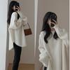 Arctic Velvet Plus Size Women's Knit Sweater - Thickened Mid-Length Solid Autumn/Winter Base Layer Top