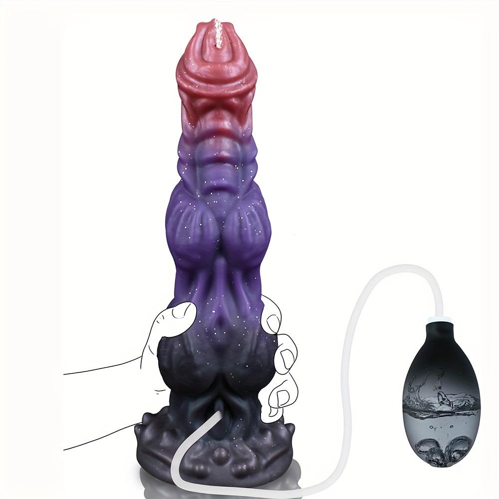 Alien Monster Knots Dildo 9.44" Fantasy Animal Dick Design,Liquid Silicone,Suction Cup,G & P Spot Stimulation,Non-Electric Adult Sex Toy for Women