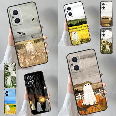 Custodia Divertente Carina Fantasma Per OPPO Reno 13 13F 12 F 11 8T 7 8 10 Pro OPPO Find X8 X6 Pro X3 X5 Lite Cover Coque
