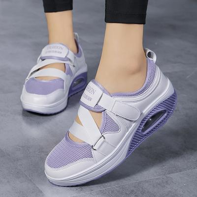 Women Platform Loafers Slip On Casual Leather White Shoes Plus Size Black Thick Sole Driving Purple Sneaker for Girl