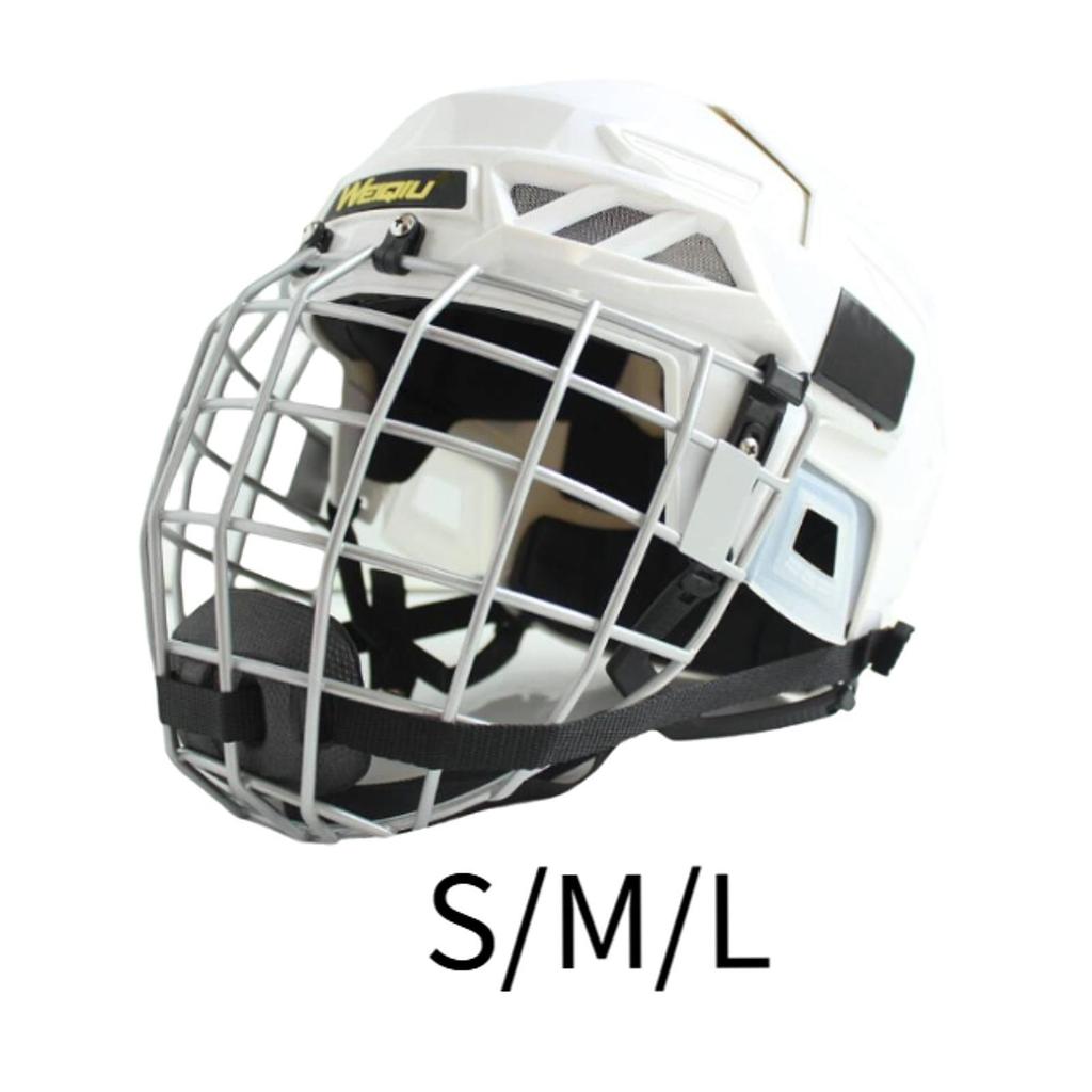 Hockey Helmet Headgear with Chin Strap Professional Roller Skating Helmet Hockey Accessory for Dryland Hockey Match Training