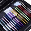 27-Piece Set of Circular Knitting Needles, Knitting Needles, Aluminum Knitting Needles, Rust-Resistant, Craft Supplies, with PU Bag