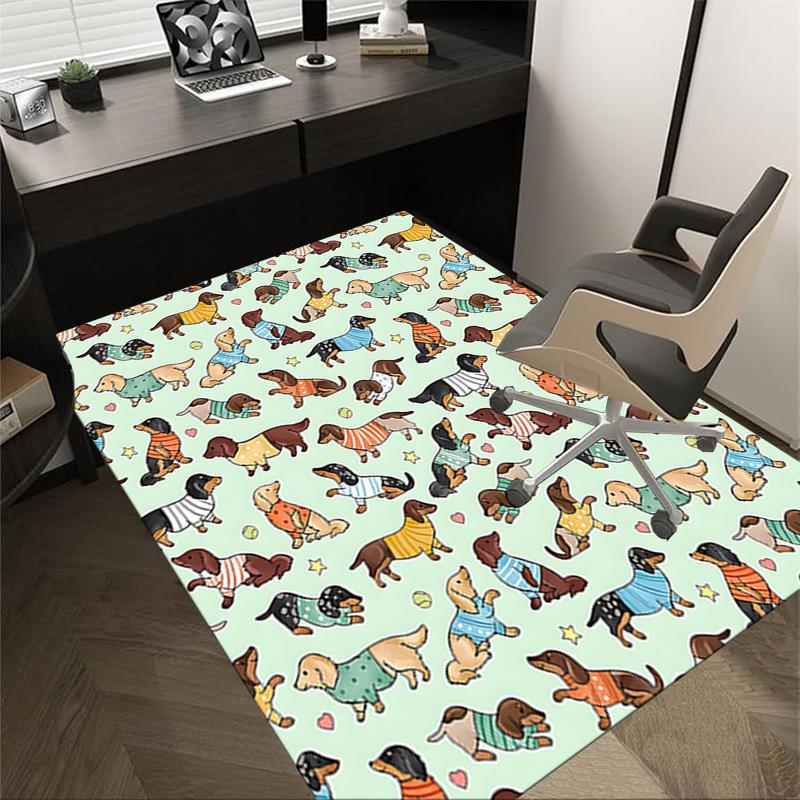 1PC Dogs Pattern Extra Large Non Slip Floor carpet, Office, family, bedroom Large Area Rug Indoor Rugs, Vibrant Colors