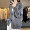 European Women's Winter Sweater - 100% Pure Wool Cardigan, Cashmere Knitwear, Short Coat