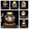 Creative 3d Laser Engraved Galaxy Crystal Ball Bedroom Decor Night Light Modern Minimalistic Style Glass Orb Gift