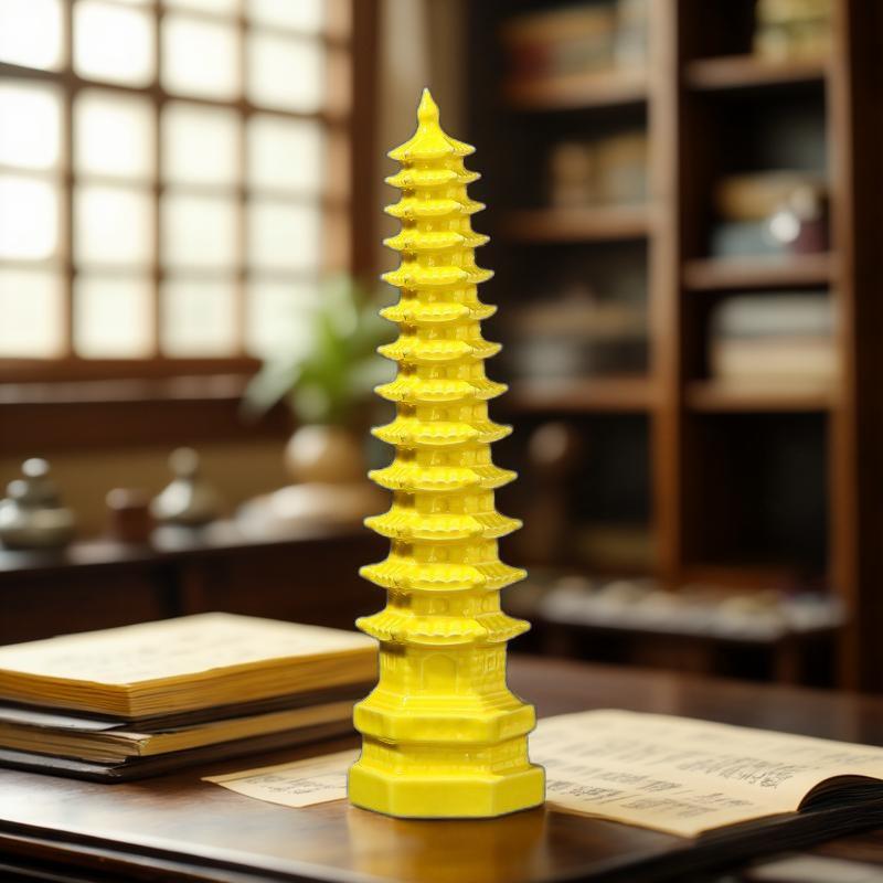 Keramisk Wenchang-pagodaprydnad: 7-, 9- eller 13-vånings handgjord dekoration för vardagsrum eller skrivbord