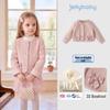 JELLYBABY Girls Bow Round Neck Cardigan Jacket