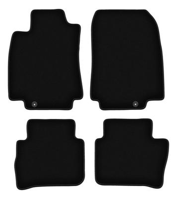 BASIC Black Velour Floor Mats For: Nissan Tiida C11 Hatchback, Sedan (2004-2012)