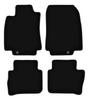 BASIC Black Velour Floor Mats For: Nissan Tiida C11 Hatchback, Sedan (2004-2012)